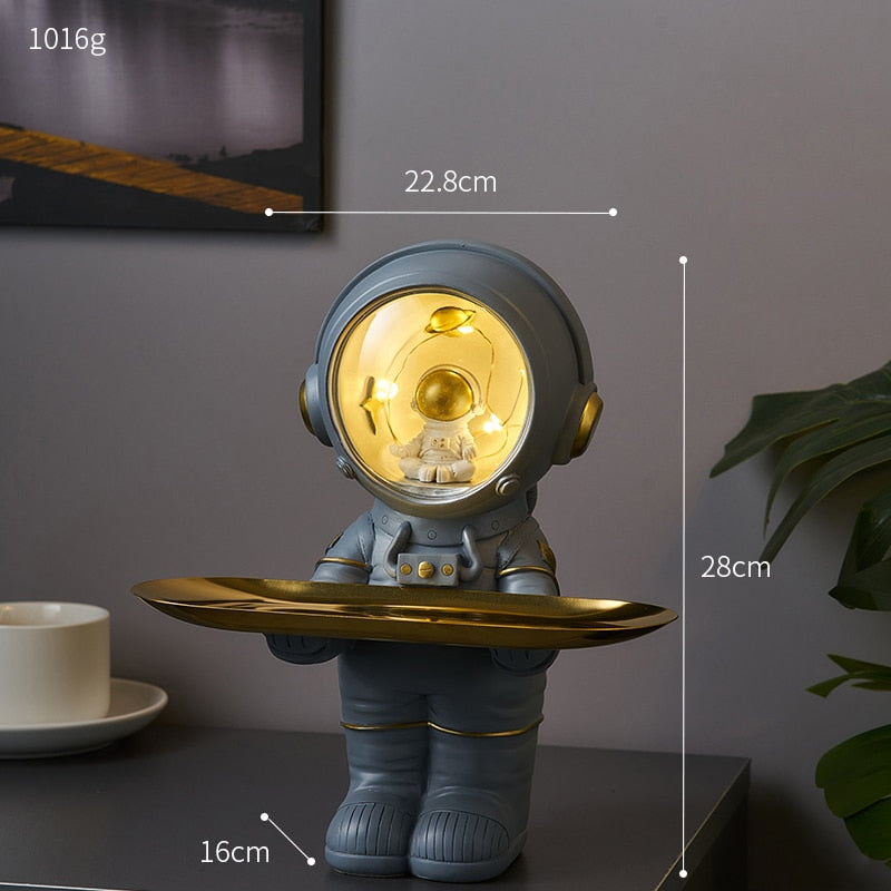 Astronaut Resin Key Tray – Spaceman Storage Sculpture for Home Decor - Image 2