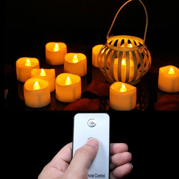 6pcs Flickering Remote Control Candles - Image 3